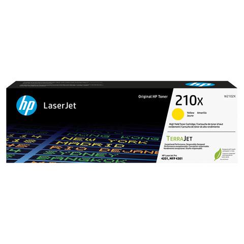 HP 210X Yellow High Yield Original LaserJet Toner Cartridge (W2102X)