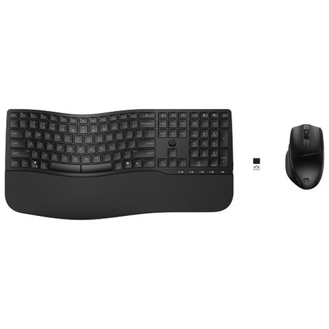 HP 685 Comfort Dual-Mode Wireless Ergonomic Keyboard & Mouse Combo