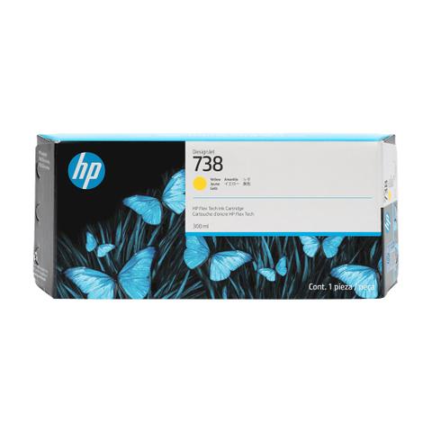 HP 738 300ML DesignJet Ink Cartridge - T850/T950 (Yellow)