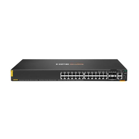 HPE Aruba Networking CX 6200F 24-Port Gigabit Layer 3 Managed PoE Switch w/ 4 SFP+ Uplinks