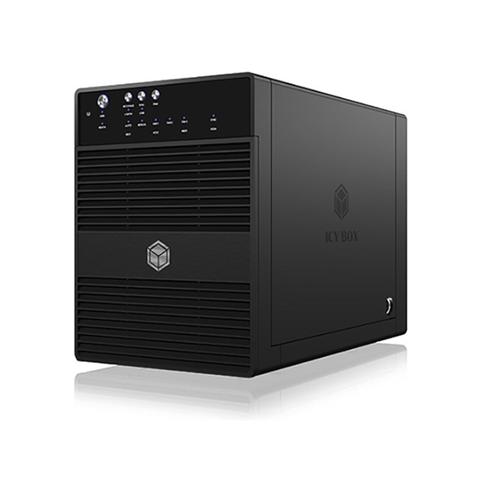ICY BOX External 4-Bay JBOD Enclosure eSATA and USB 3.0 For 3.5" SATA HDDs