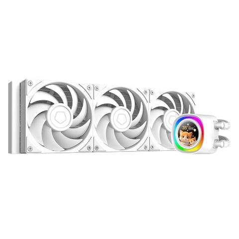 ID Cooling FX360 LCD PE 360mm Liquid CPU Cooler - White