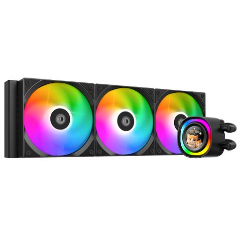 ID Cooling FX360 LCD 360mm Liquid CPU Cooler - Black