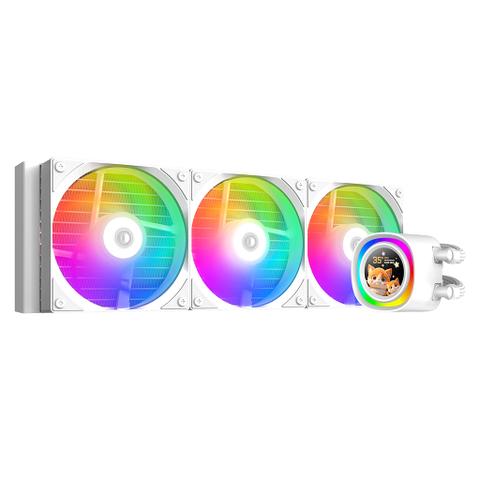 ID Cooling FX360 LCD 360mm Liquid CPU Cooler - White