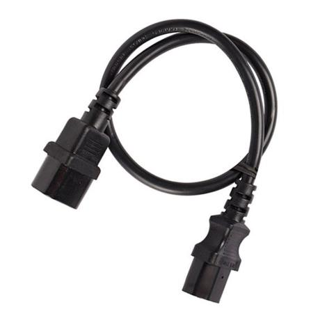IEC C13 - C14 Extension Cord 1m M-F / Black 10A
