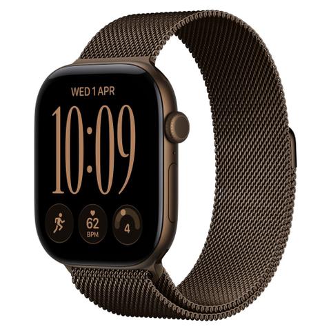 Apple Watch Series 12 46mm Dark Bronze Aluminium Case GPS Milanese Loop (M/L)