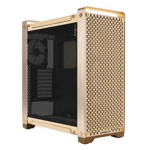 In Win Dubili Assembled Tempered Glass Full Tower E-ATX Case - Champagne Gold