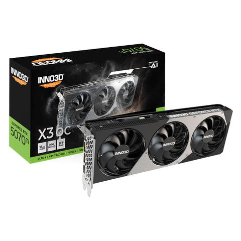 Inno3D GeForce RTX 5070 TI X3 OC 16GB GDDR7 Video Card