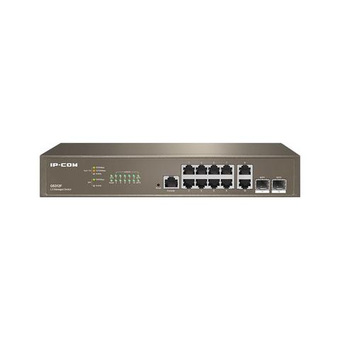 IP-COM G5312F 10-Port L3 Gigabit Cloud Managed Switch with 2-Port SFP