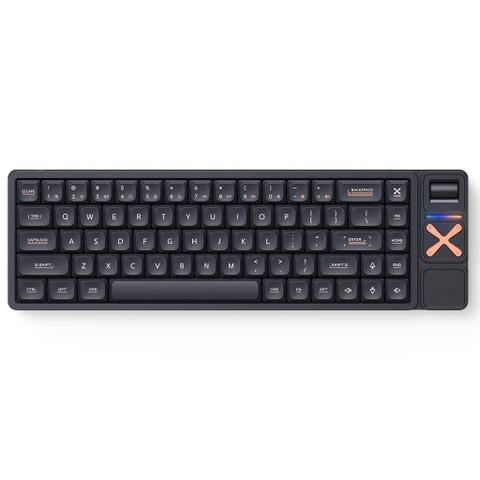IQUNIX Magi65 Pro Black Low Profile Aluminum Wireless Mechanical Keyboard - Gold Red Switch
