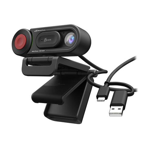 j5create JVU250 USB HD Webcam with Auto & Manual Focus Switch