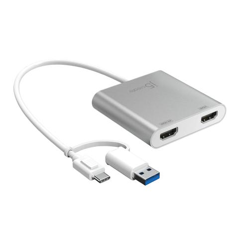 j5create JCA365 USB-C to Dual HDMI Multi-Monitor Adapter