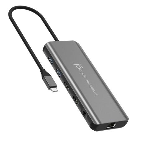 j5create JCD398 USB-C Dual 4K HDMI 10Gbps Mini Dock
