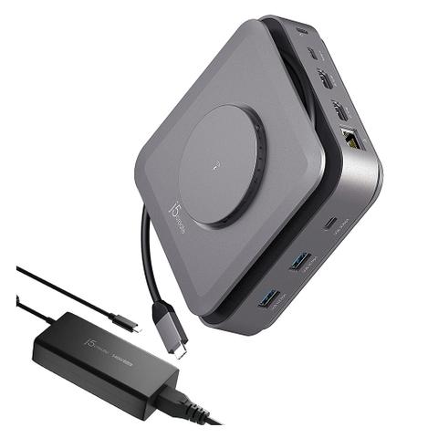 j5create JCD3199P USB-C Dual 4K HDMI Dock w/ PD3.1 140W Power Adapter