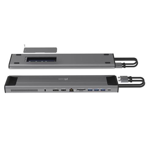 j5create JCD552 M.2 NVMe USB-C Gen 2 Dual Display Docking Station