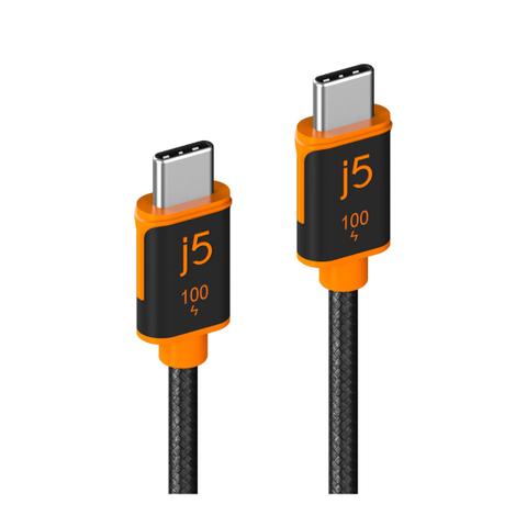 j5create 1.8m 100W USB-C to USB-C Braided Cable