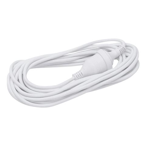 Jackson 3m 240VAC Mains Power Extension (M/F) Lead - White