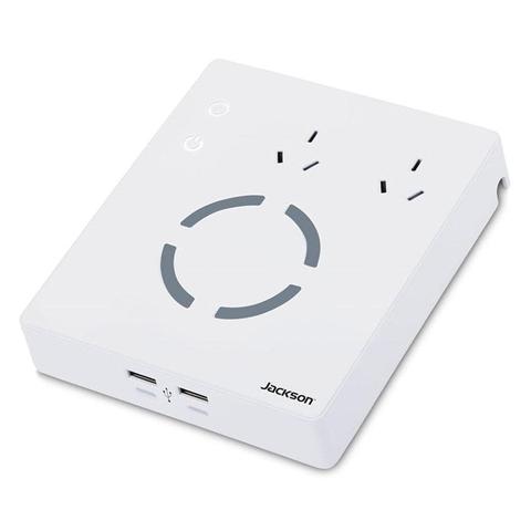Jackson 2-Outlet PowerHub with 4 USB Ports & 10W Wireless Charging