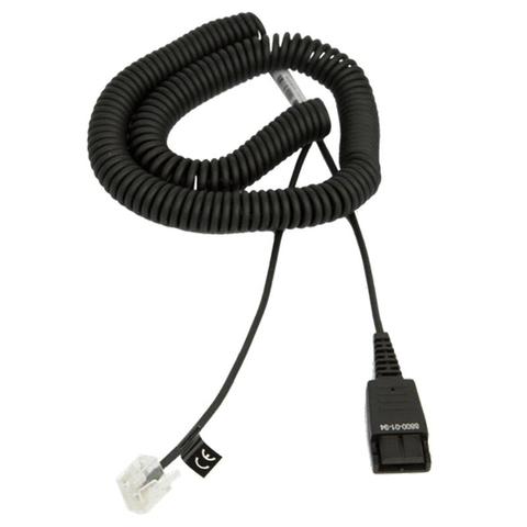 Jabra 2m Coiled Quick Disconnect To RJ-45 Cable For Siemens Open Stage