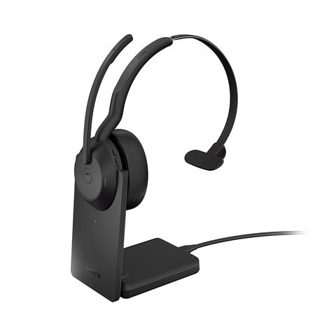 Jabra Evolve2 55 MS USB-A Mono Bluetooth Headset with Charging Stand