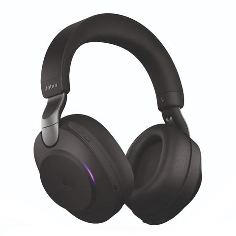 Jabra Evolve2 85 UC Active Noise Cancelling Bluetooth Headphones w/ Hidden Mic Boom (USB-C Dongle)