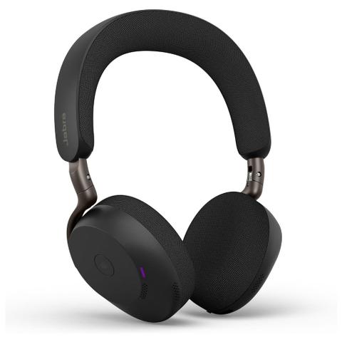 Jabra Evolve3 75 MS Active Noise Cancelling Bluetooth Headphones w/ Mic (USB-A Dongle) + Wireless Charging Pad