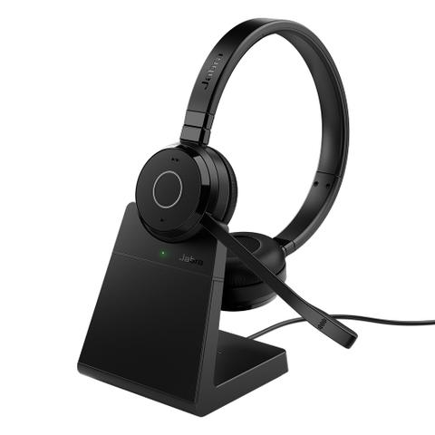 Jabra Evolve 65 TE MS Stereo Bluetooth Headset with Stand