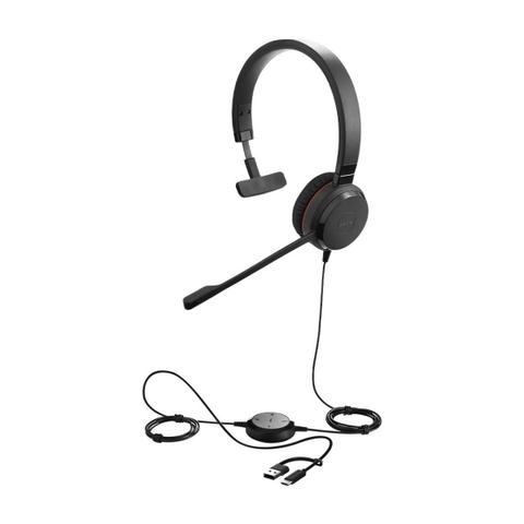 Jabra Evolve 30 II MS USB-C/A Mono Corded Headset