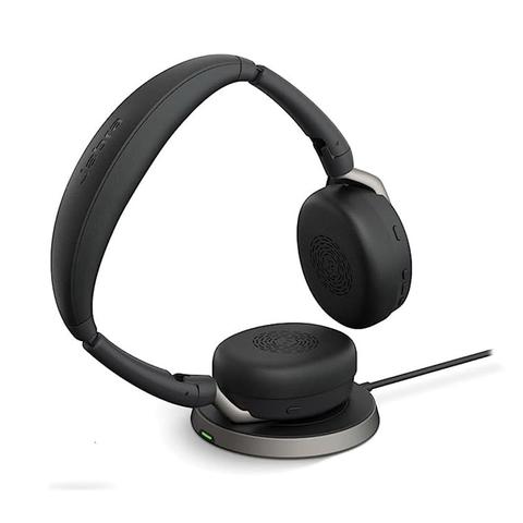 Jabra Evolve2 65 Flex MS USB-A ANC Stereo Bluetooth Headset with Charging Stand