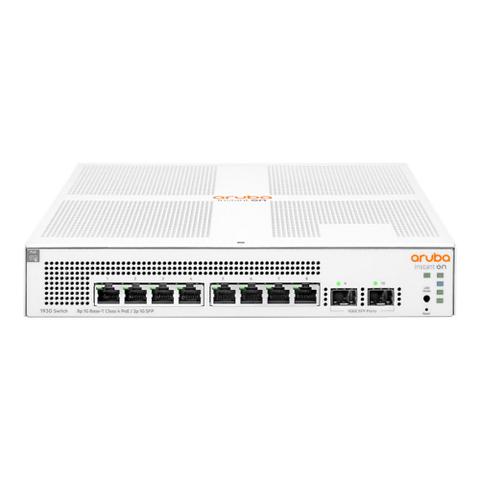 HPE Aruba Instant On 1930 8-Port Class 4 PoE & 2-Port SFP 124W Switch