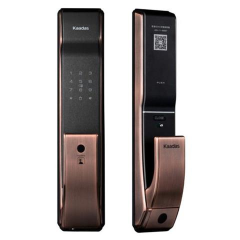 Kaadas K9 Push Pull Smart Lock Fingerprint Touchpad PIN Code Bluetooth - Copper