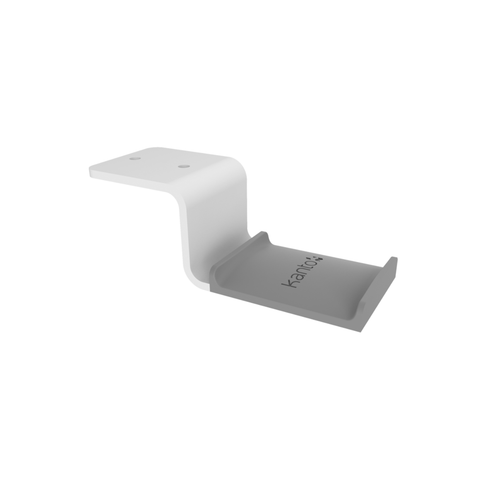 Kanto HHW Universal Under Desk Headphone Hook - White