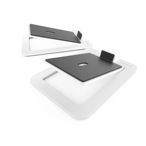 Kanto S6 Angled Desktop Speaker Stands for Large Speakers - White (2-Pack)