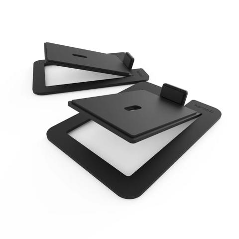 Kanto S6 Angled Desktop Speaker Stands for Large Speakers - Black (2-Pack)