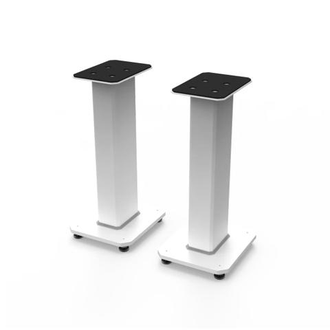 Kanto SX22W 22" Tall Fillable Speaker Stand with Isolation Feet - White (2-Pack)