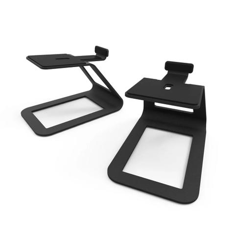 Kanto SE4 Elevated Desktop Speaker Stands for Midsize Speakears - Black (2-Pack)