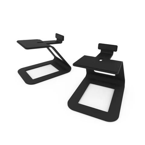 Kanto SE6 Elevated Desktop Speaker Stands for Large Speakers - Black (2-Pack)