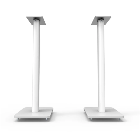 Kanto SP26PLW 26" Tall Bookshelf Speaker Floor Stands - White (2-Pack)