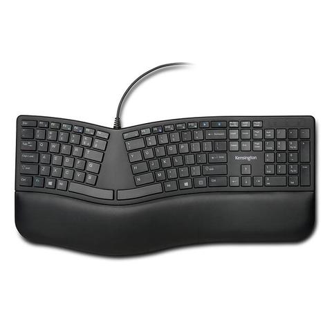 Kensington Pro Fit Ergo Wired Keyboard - Black