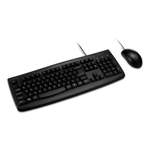 Kensington Pro Fit Washable Wired Keyboard & Mouse Combo - Black