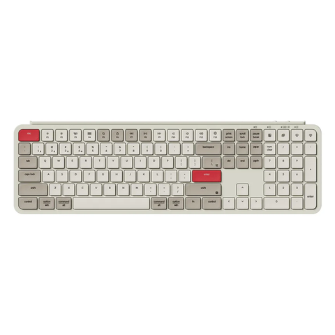 Keychron B6 Pro Full Size Ultra-Slim Wireless Keyboard (Retro Red)