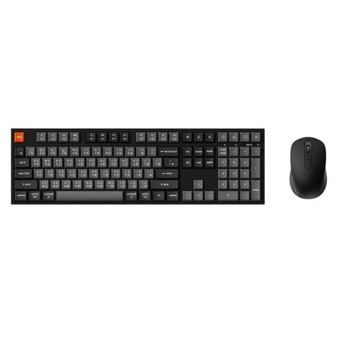 Keychron B36 Silent Wireless Keyboard & BM25 Silent Wireless Mouse Combo - Classic Black