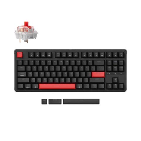 Keychron C3 Pro QMK/VIA Wired Mechanical RGB Keyboard - Keychron Red Switches Hot-Swappable