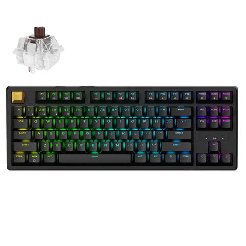 Keychron J4 QMK Wireless Mechanical RGB Keyboard - Black - Keychron Brown Super Switch Hot-Swappable