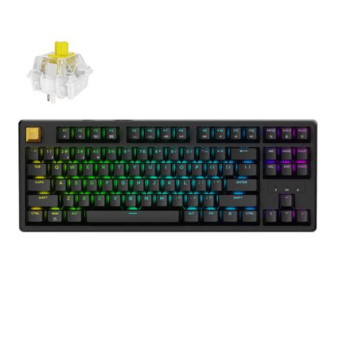 Keychron J4 QMK Wireless RGB Mechanical Keyboard - Black - Keychron Super Switch Hot-Swappable Banana Switch