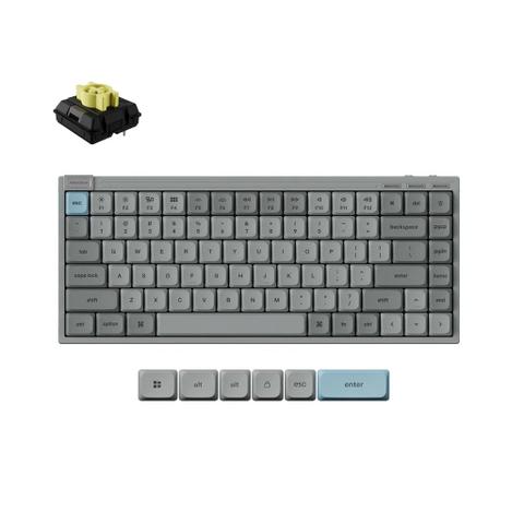 Keychron J9 QMK Low-Profile Wireless Keyboard (Gray) (Banana Switch)
