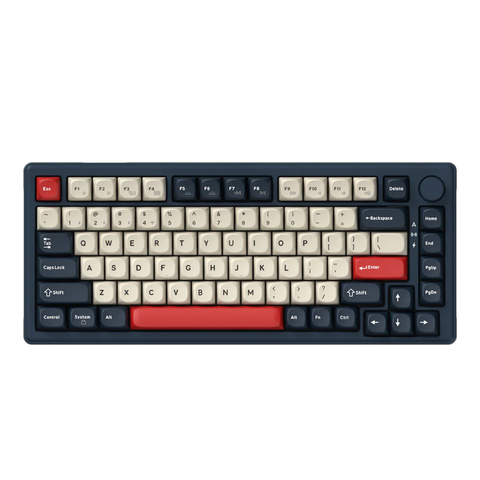Keychron J2 QMK RGB Dark Blue Hot-Swappable Wireless Mechanical Keyboard - Super Red Switches
