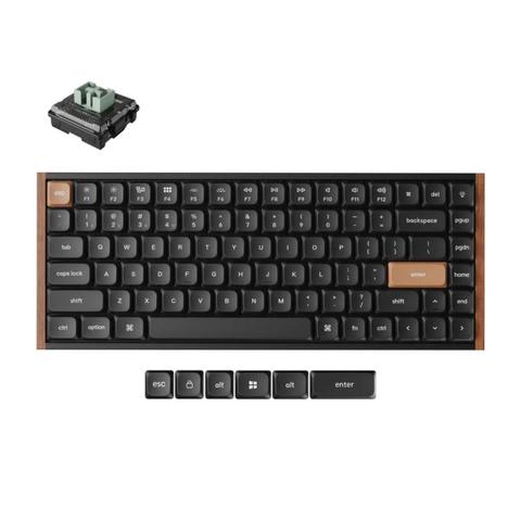 Keychron K3 HE Wireless Custom Keyboard - Black - Lime Low Profile Magnetic Switch
