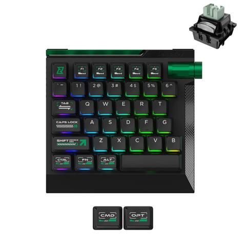 Keychron Lemokey L0 HE One Handed 8K Keyboard (Cyber) (Lime Magnetic Switch)