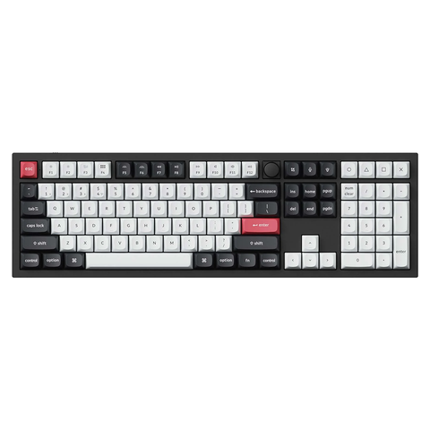 Keychron Q6 HE QMK Wireless Mechanical Keyboard - Gateron Double-Rail Magnetic Nebula Switches (Black)